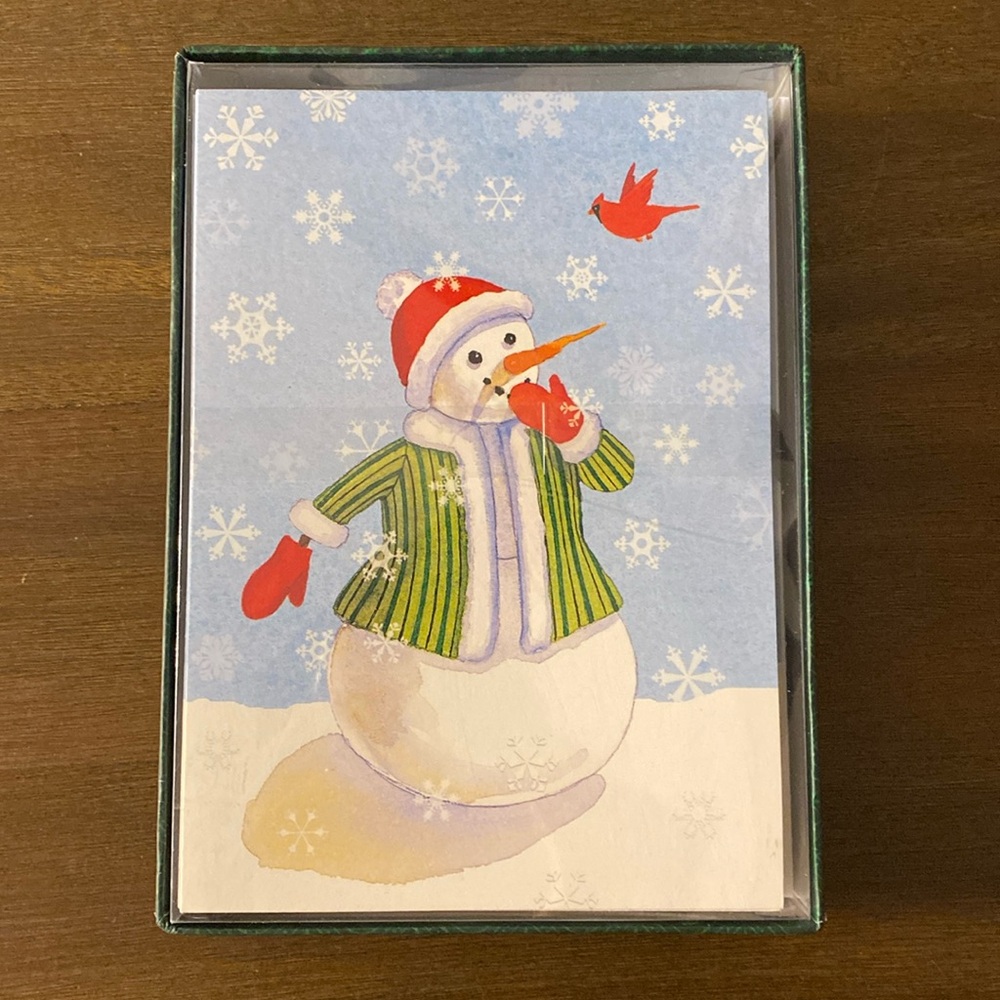 24 Punch Studios Snowman and Cardinal Christmas Cards and Envelopes (89180)
